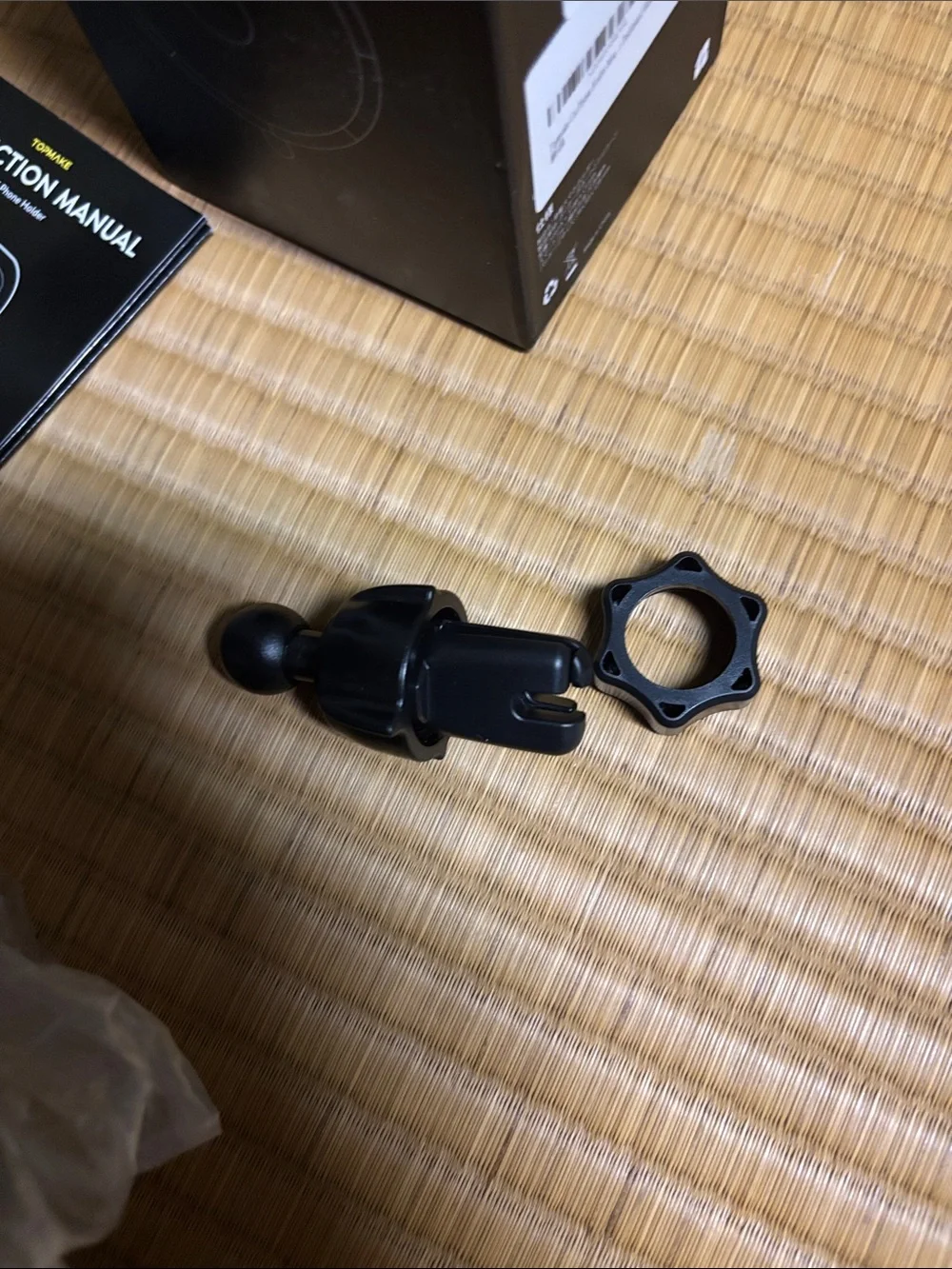 Black 3-in-1 Cell Phone Holder for Dashboard